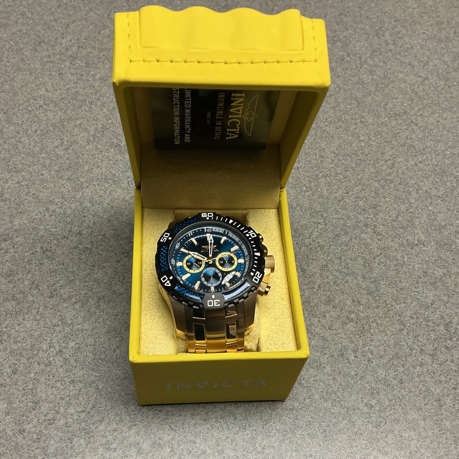 Invicta Stainless Steel Japan Chronograph 100m Water Resistant Model No. 24856