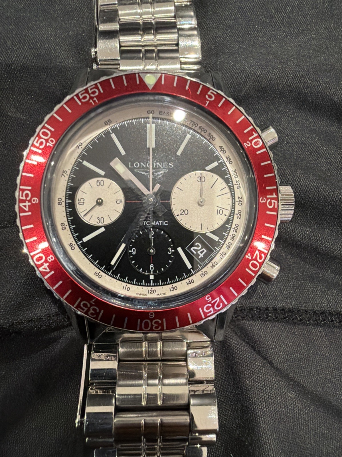 Longines Heritage Men’s Black Watch – L2.808.4.52.6