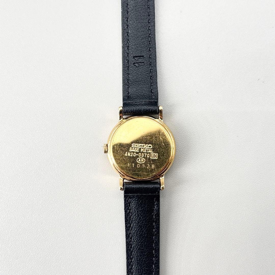 Seiko Exceline Women’s Watch Shell Dial Gold Case Used