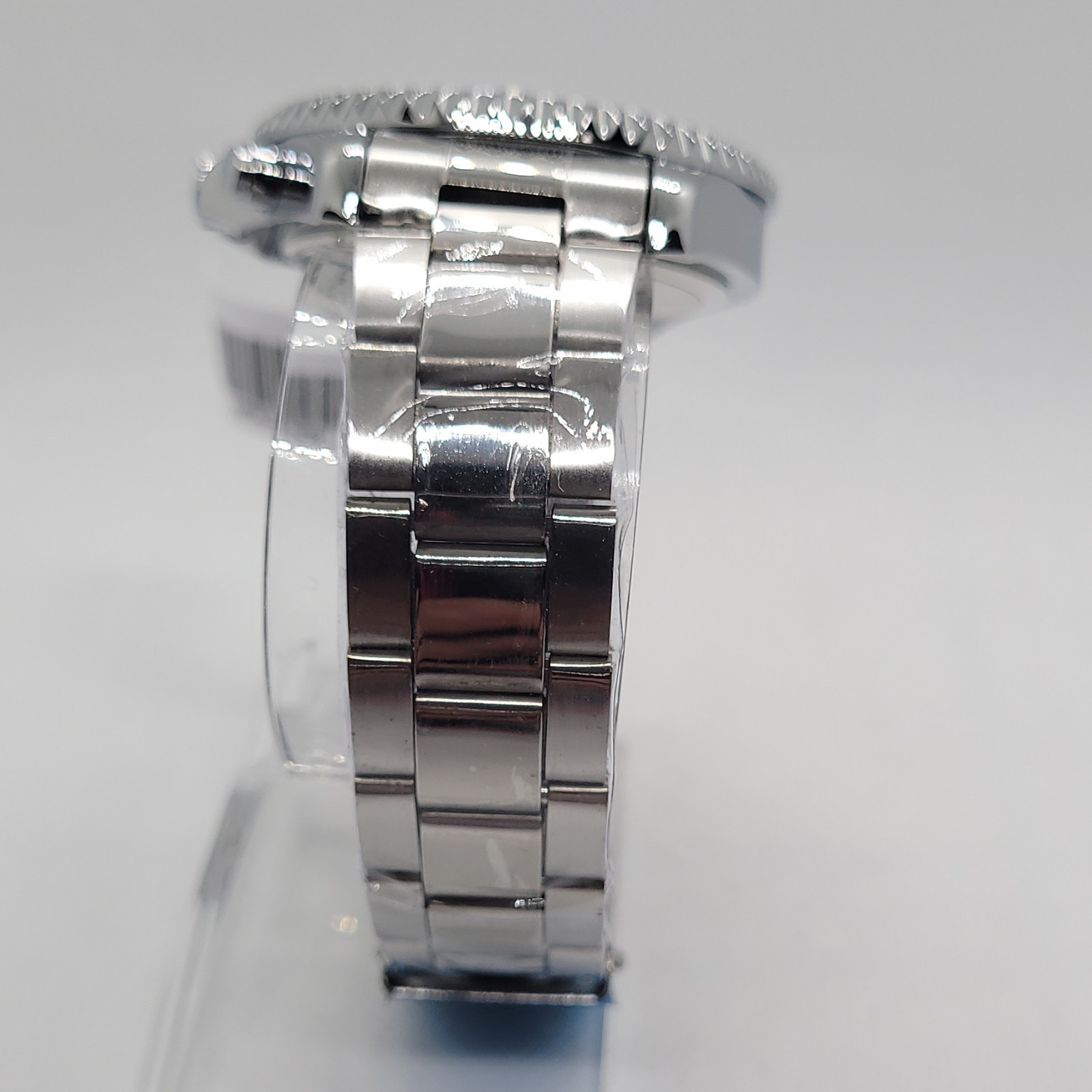 180 Montres Prestige 42mm Chronograph Blue Bezel Stainless Steel Black dial