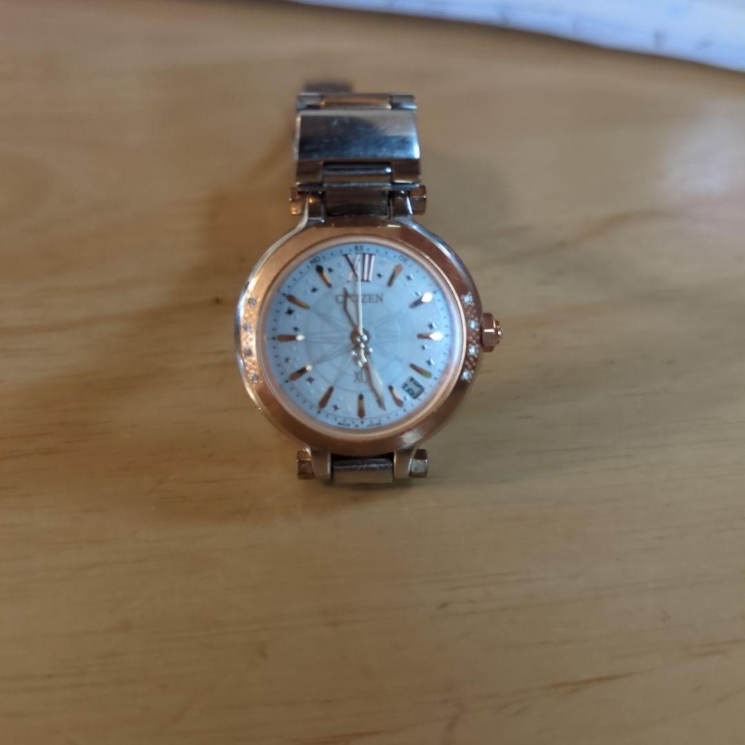 Citizen Eco-Drive Watch, Silver/Rose Gold 【USED】