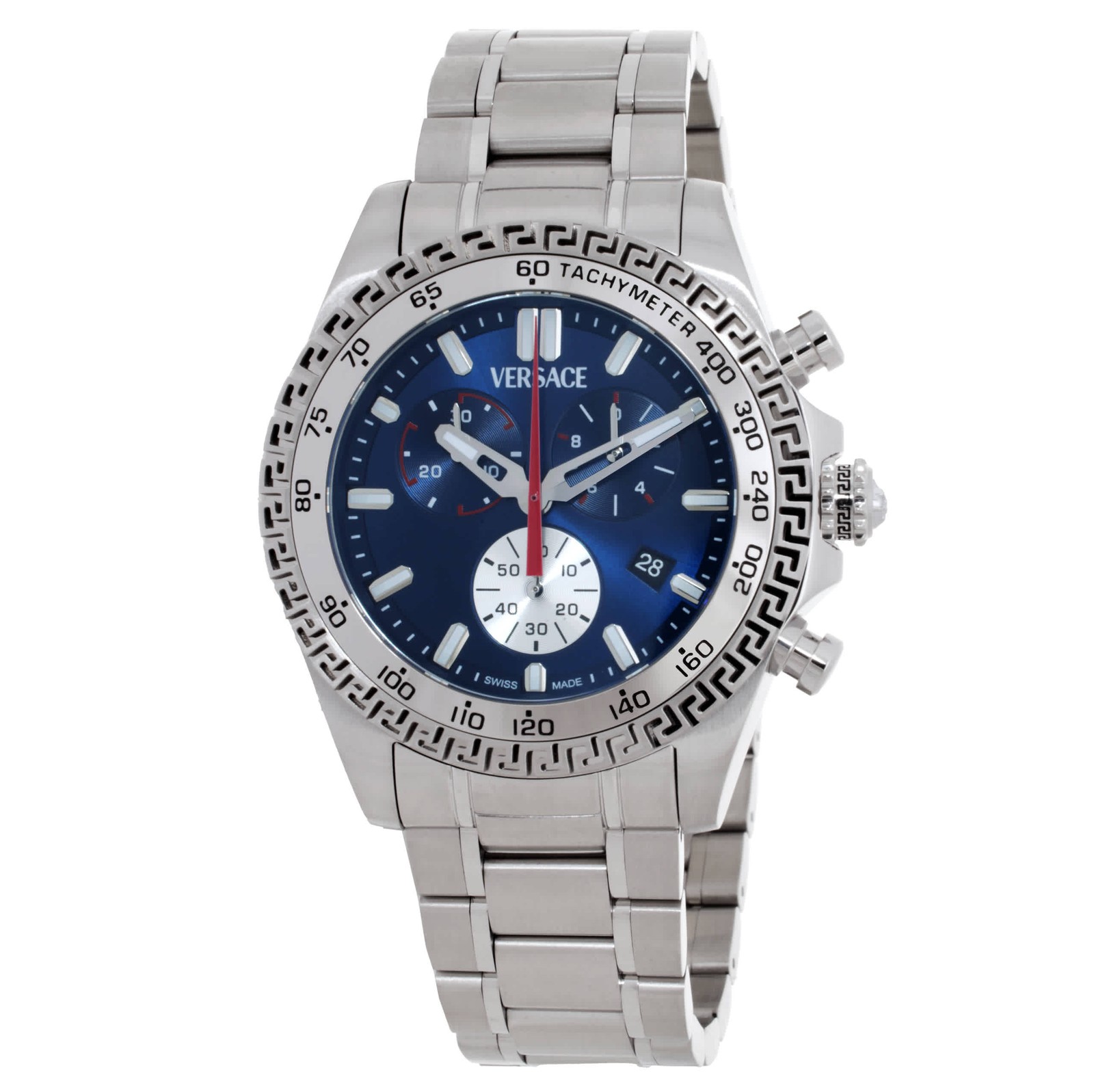 Versace Chrono X Quartz Blue Dial Men’s Watch VE9K00324