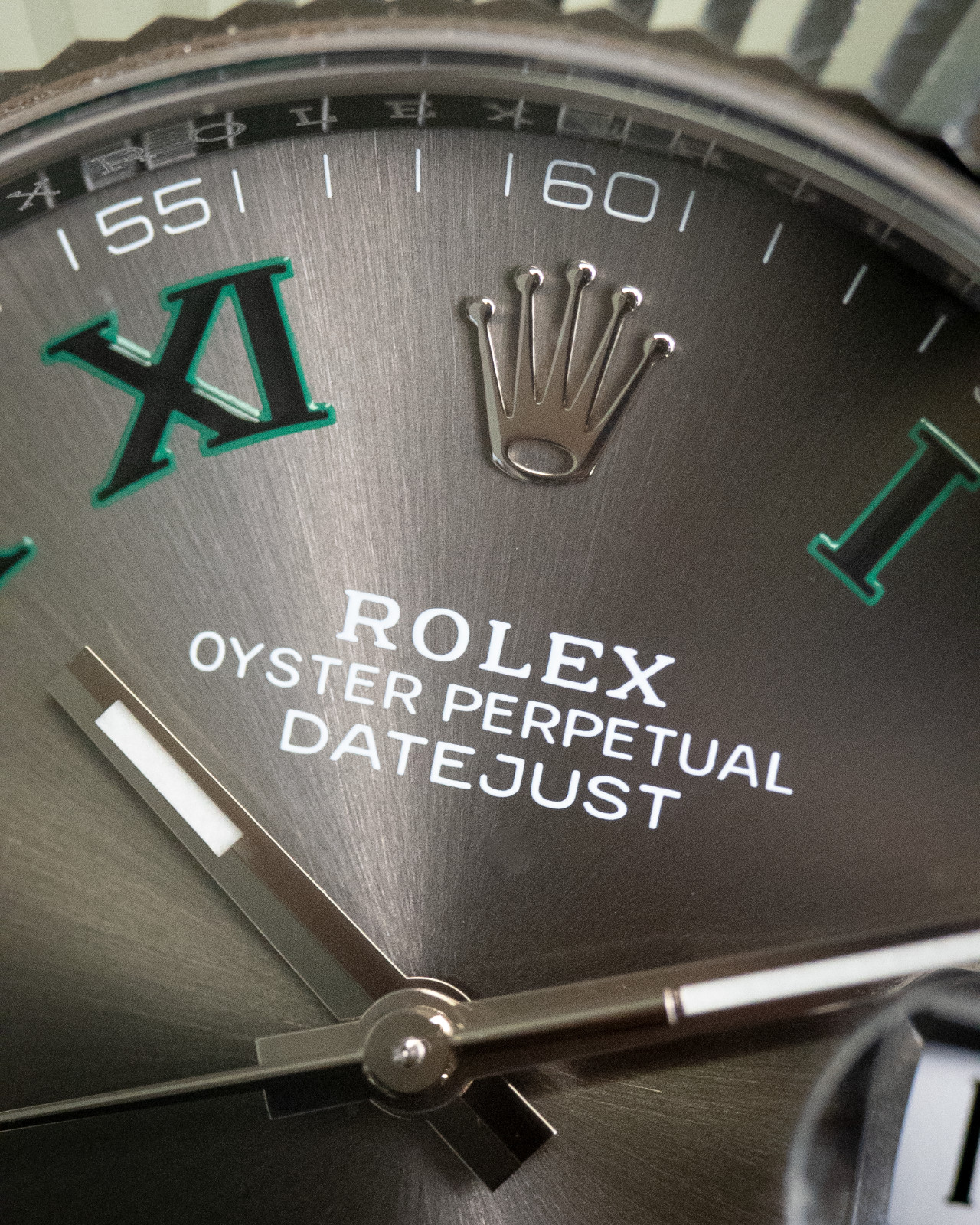 Rolex Datejust 41 126334 Wimbledon Slate Dial Oyster Full Links Box & Papers