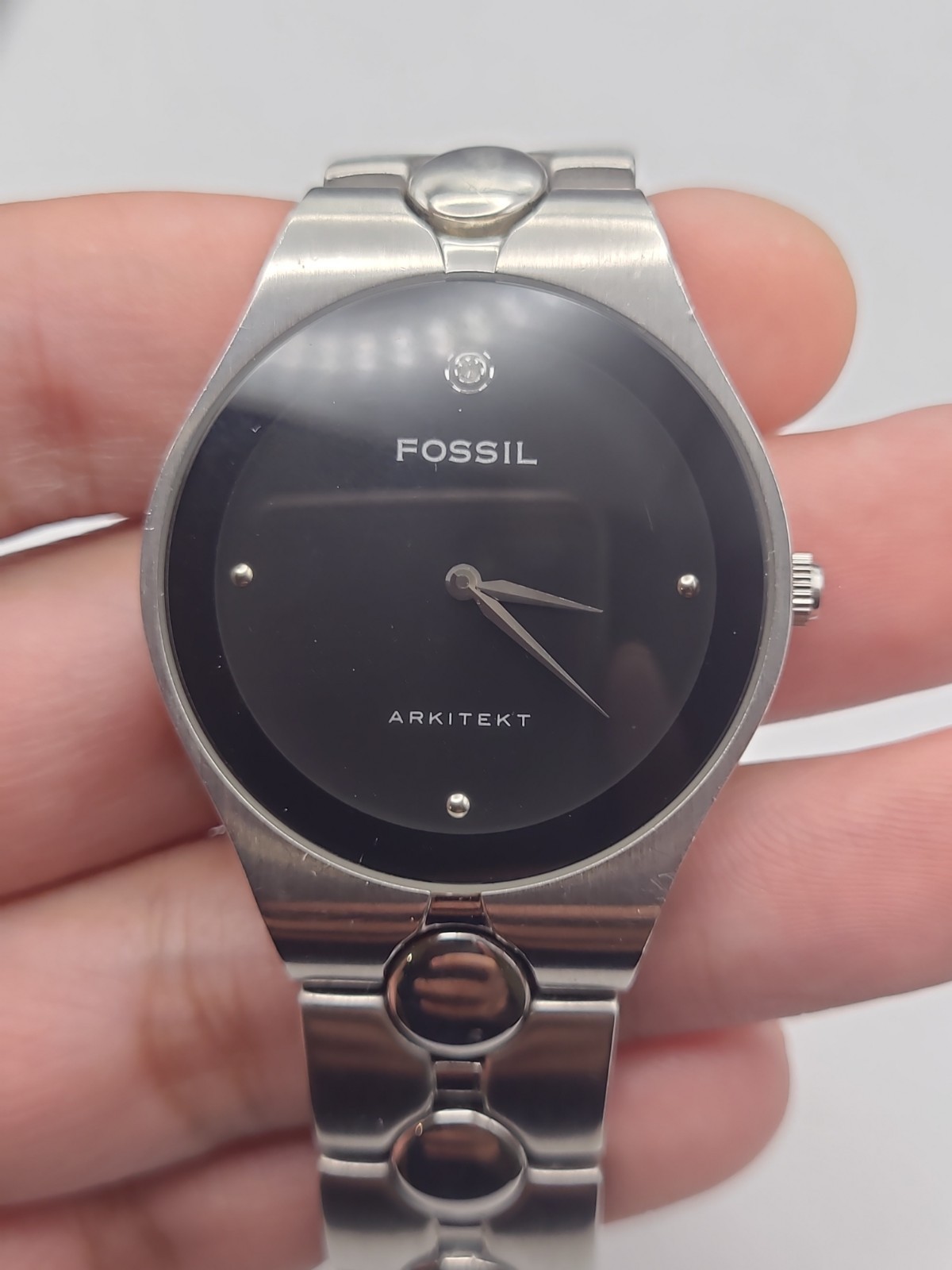 Fossil ARKITEKT Men’s Watch FS-2760 Stainless Steel New Battery Working