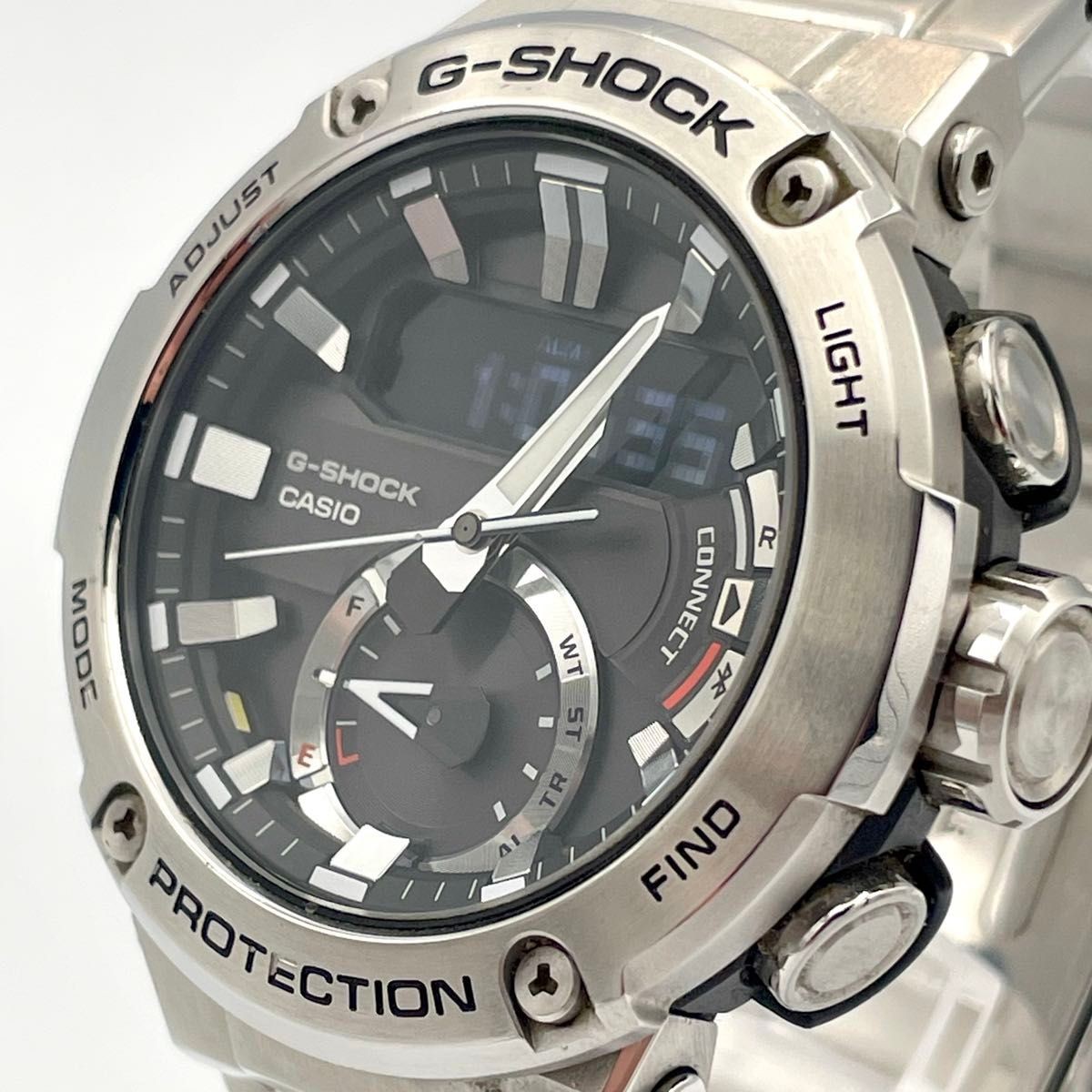 CASIO G SHOCK G Shock Wristwatch Ana Digi Metal Band Tough Solar GST B200D 1AJF