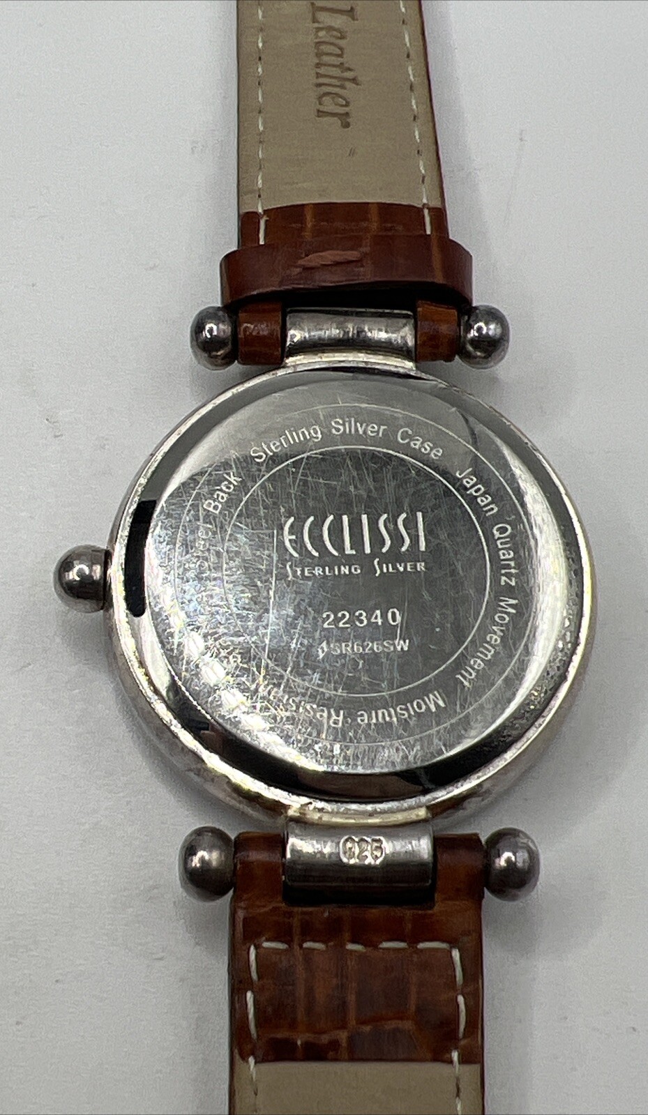Ladies ECCLISSI All Sterling Silver Mother of Pearl Dial Watch 22340 EXTRA BANDS