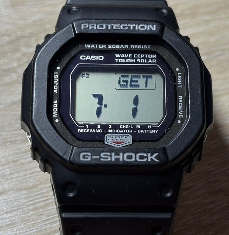 Casio G-Shock GW-5600J-1JF Radio-controlled solar Men’s Watch Used item No Box