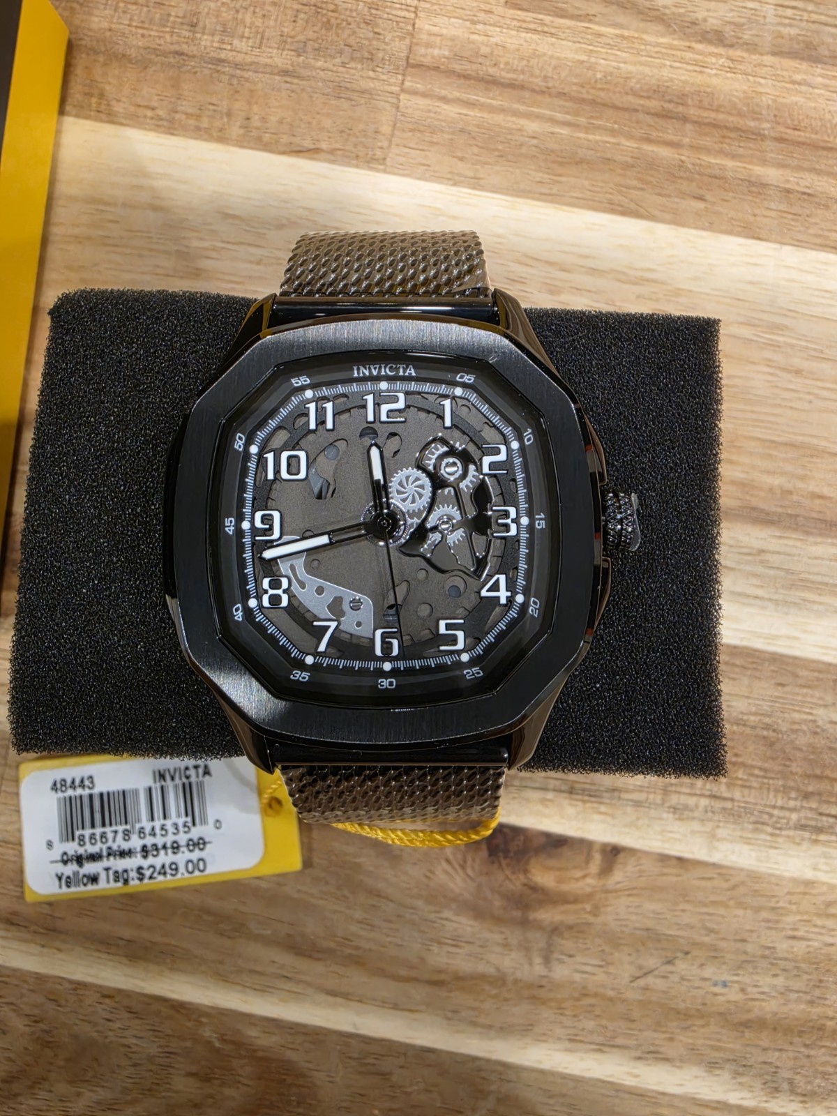 Invicta S1 Rally Diablo Men’s Watch – 45.5mm 48443 Black With Black Dial New
