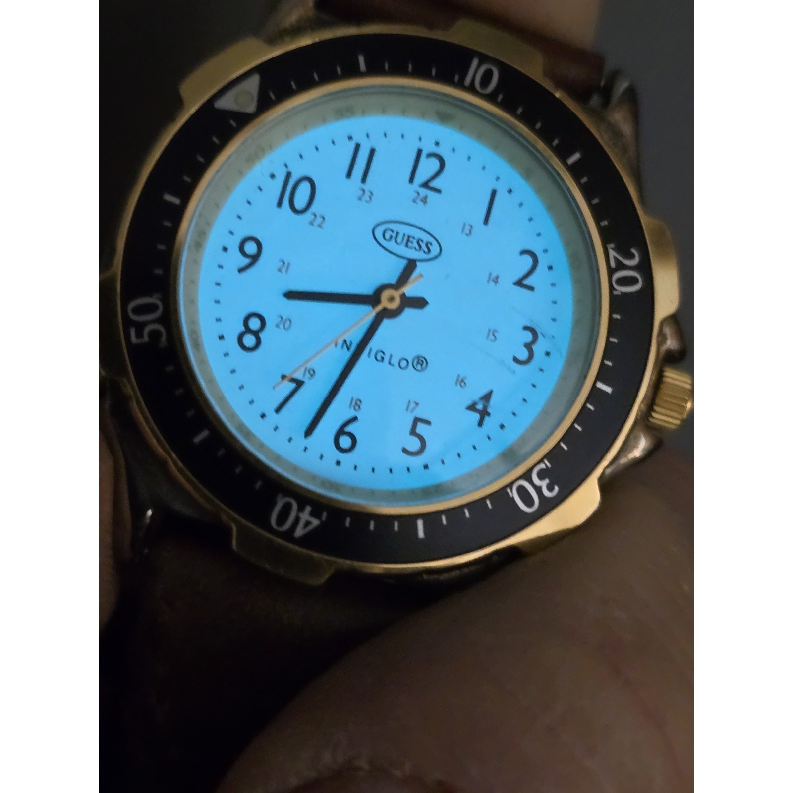 Guess Indiglo Watch Philippines Movt Water Resistant Vintage 90’s