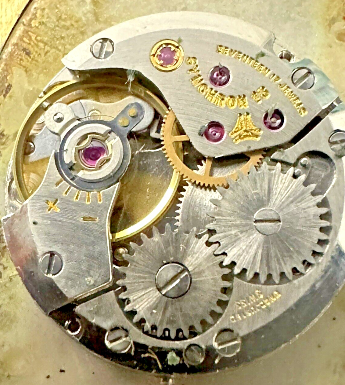 Ernest Borel synchorn Watch oval dial unisex RARE SHAPE!!!! running