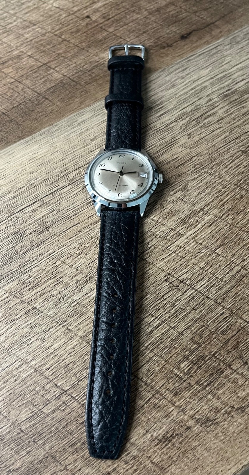 Vintage 1979 Timex Marlin Date Manual Wind 27718 10579 Breguet style numerals