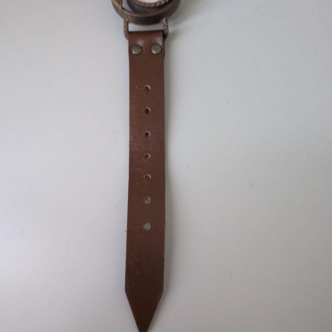 Deee Vintage Antique Style Quartz Watch Bronze Leather Band From Kyoto Japan