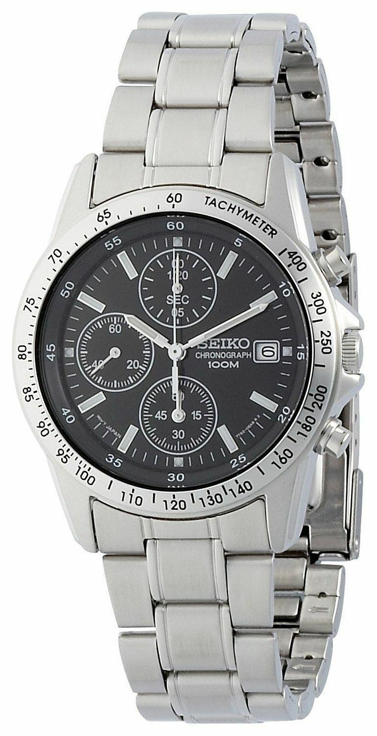 SEIKO Chronograph SND367PC Men’s Watch from Japan New in Box