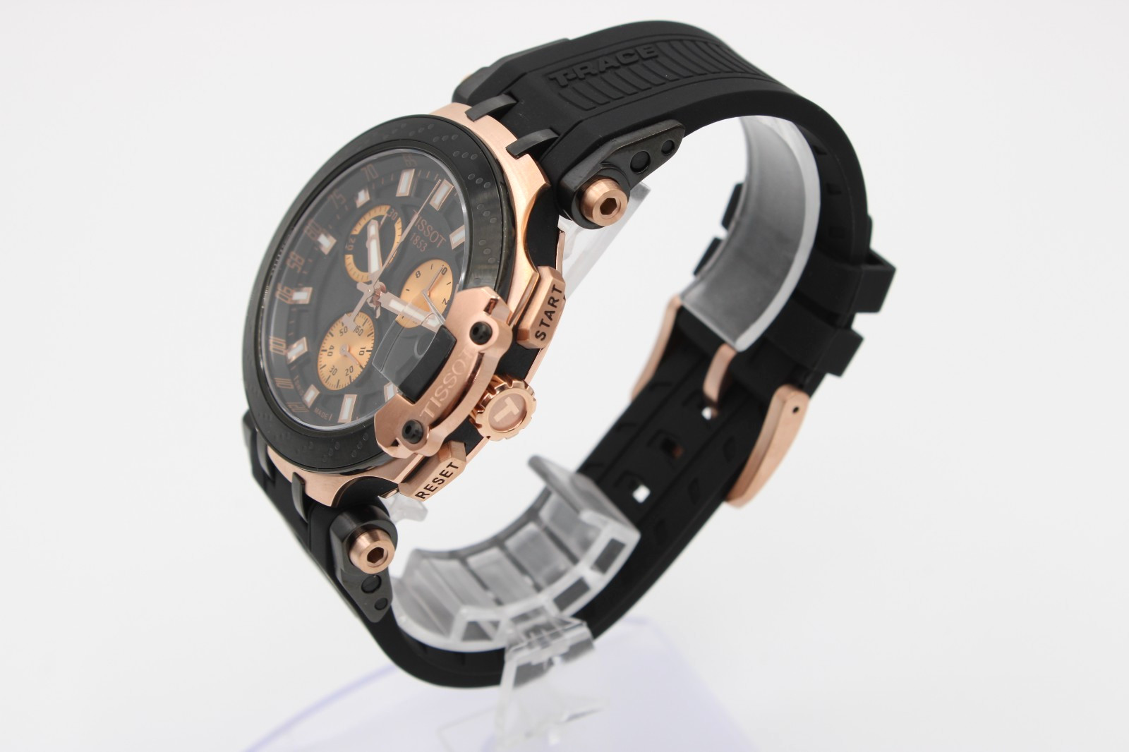 TISSOT T-Race T115.417.37.051.00 Black Dial Rubber Strap Men’s Watch 43mm