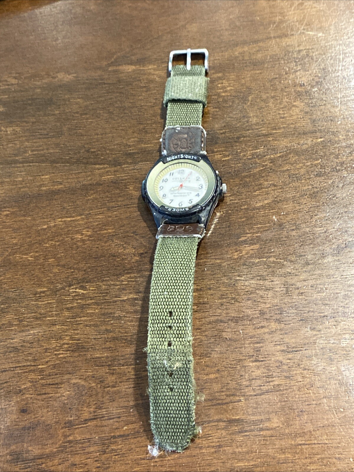 Coleman “nightsight” Water Resistant 30m Outdoors Wrist Watch New Battery!