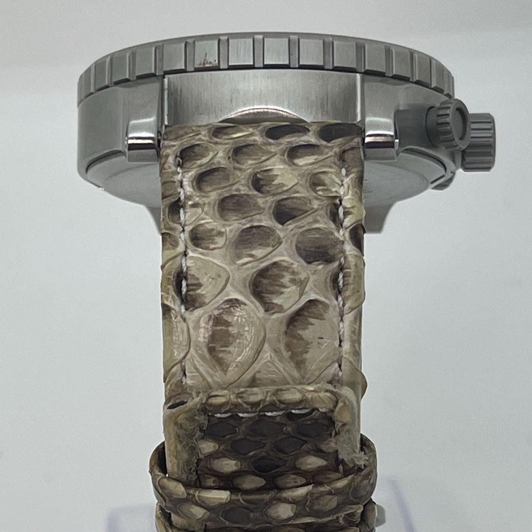 Nixon 51-30 Chronograph Watch Pattern Leather Band 51.2 mm