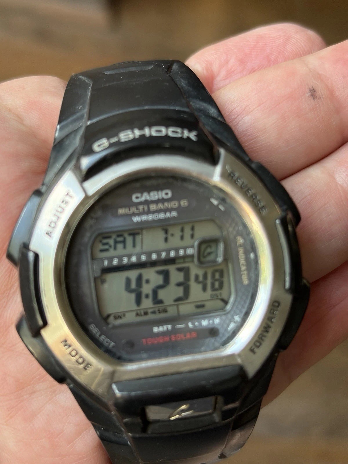Casio G-Shock GW-M850 Quartz Digital Solar Atomic 200m Black Resin multi band
