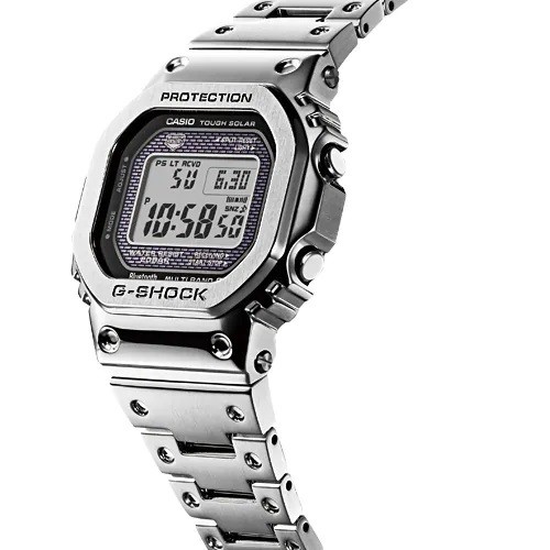 Free Special Brand New CASIO G SHOCK GMW B5000D 1JF Full Metal Silver Digital