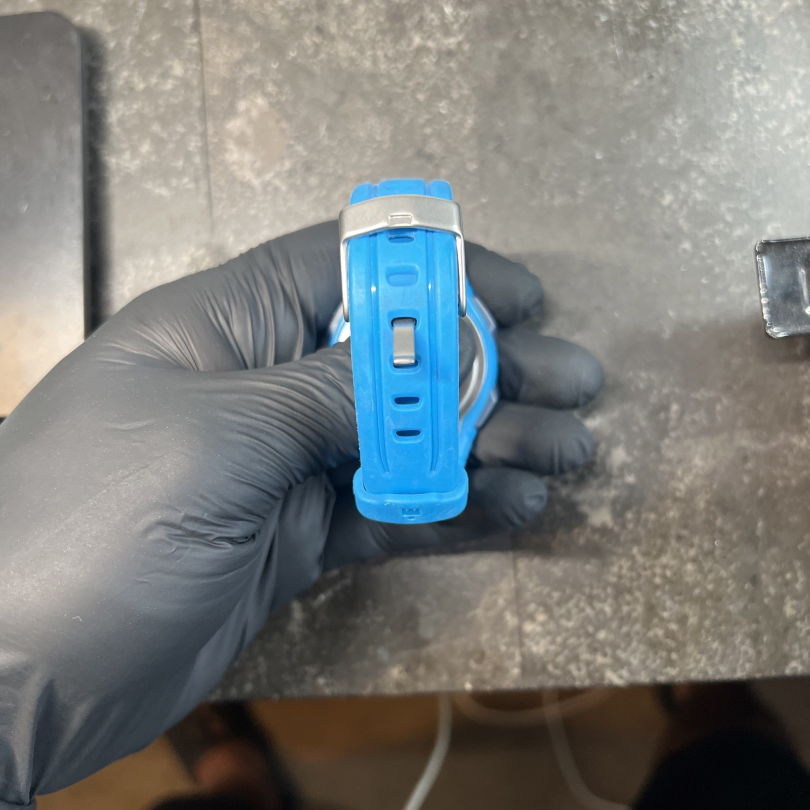 TIMEX IRONMAN TEAL BLUE+BLACK TONE,10 LAP,RESIN PLASTIC,INDIGLO,WATCH T5K781