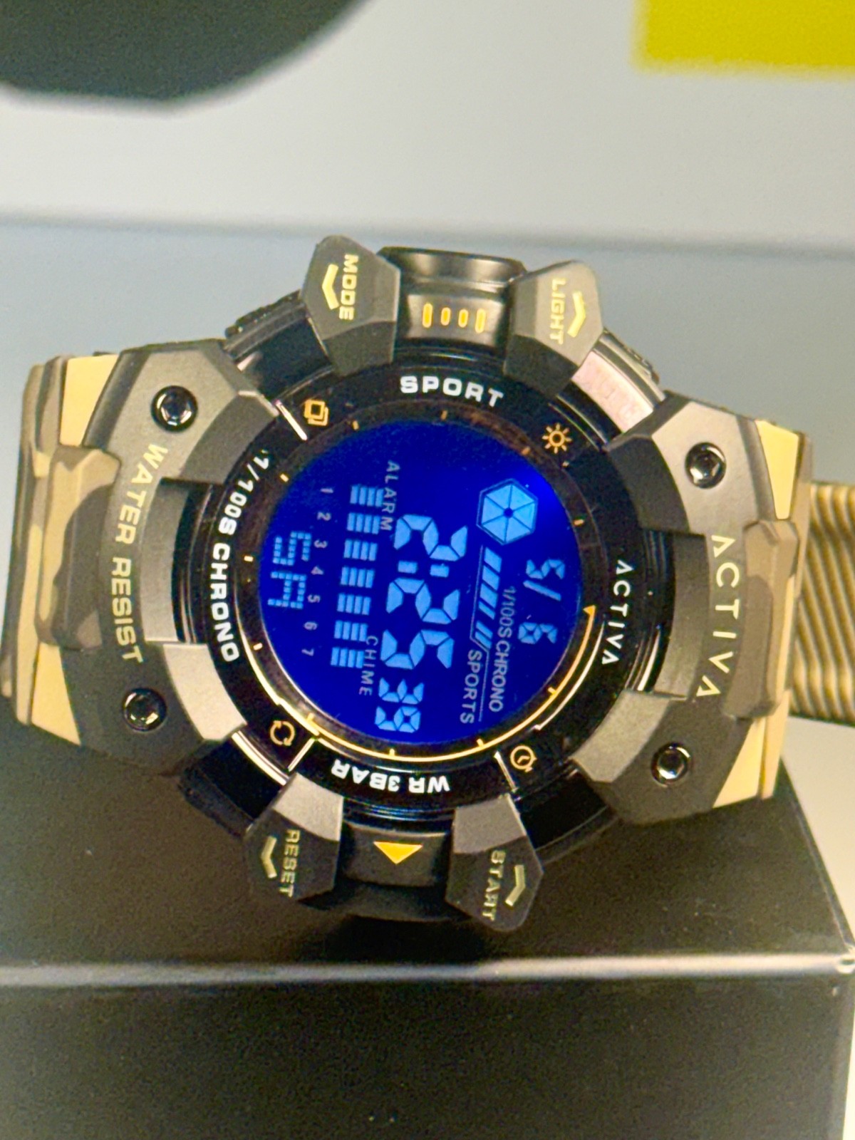 Activa Armour x Invicta Mens Digital Watch 50mm Camo Khaki New ACW8050MC-001 NEW