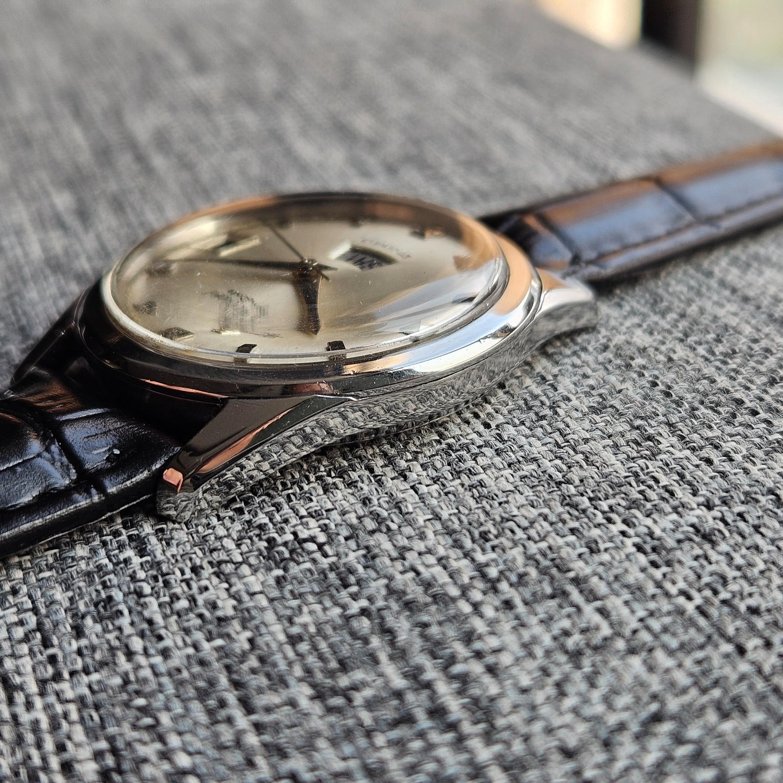 Ricoh Dynamic 65101 Escort Day-Date 27 Jewels Automatic Vintage Japan
