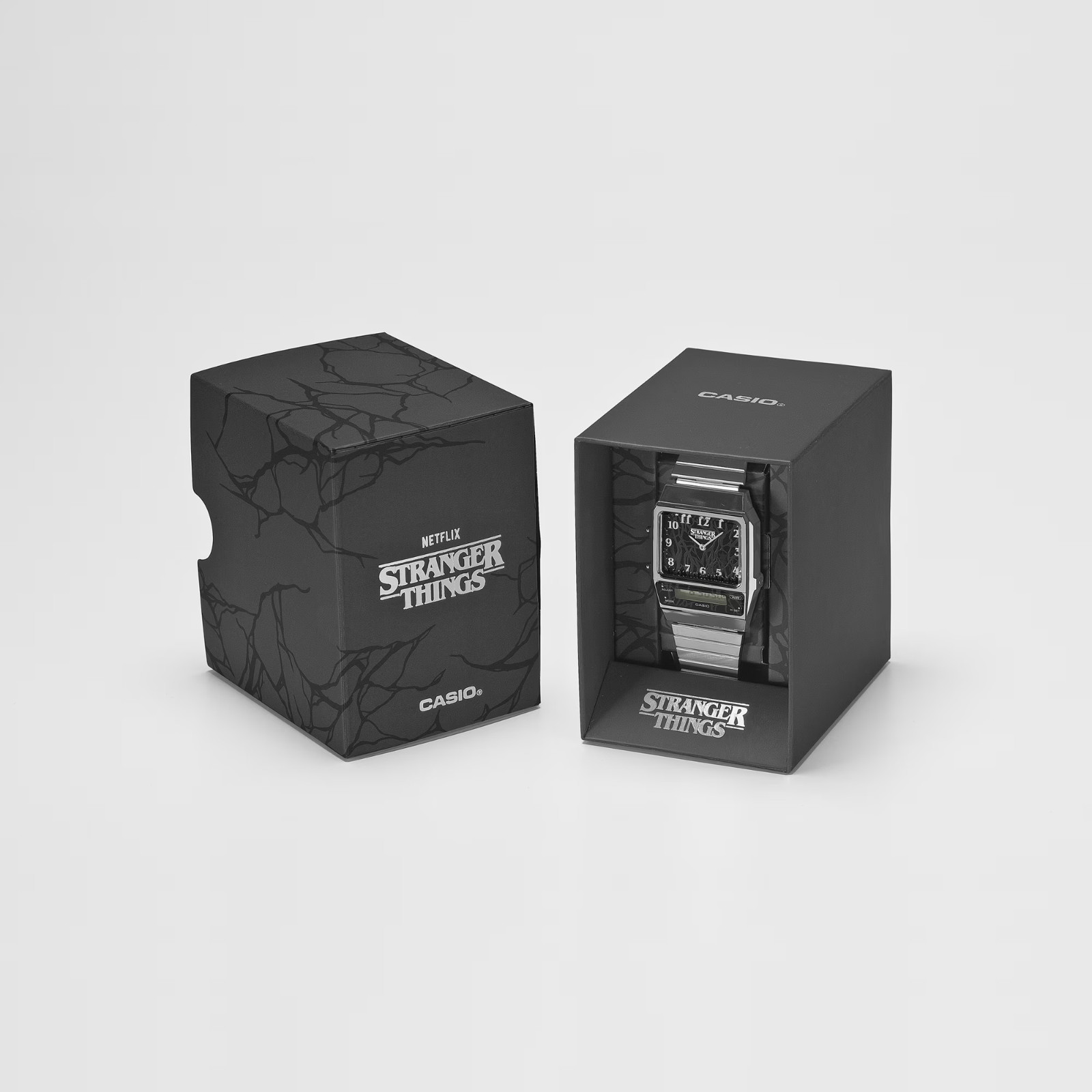 CASIO G-SHOCK AQ-800EST-1AJR CLASSIC Stranger Things Silver JAPAN NEW