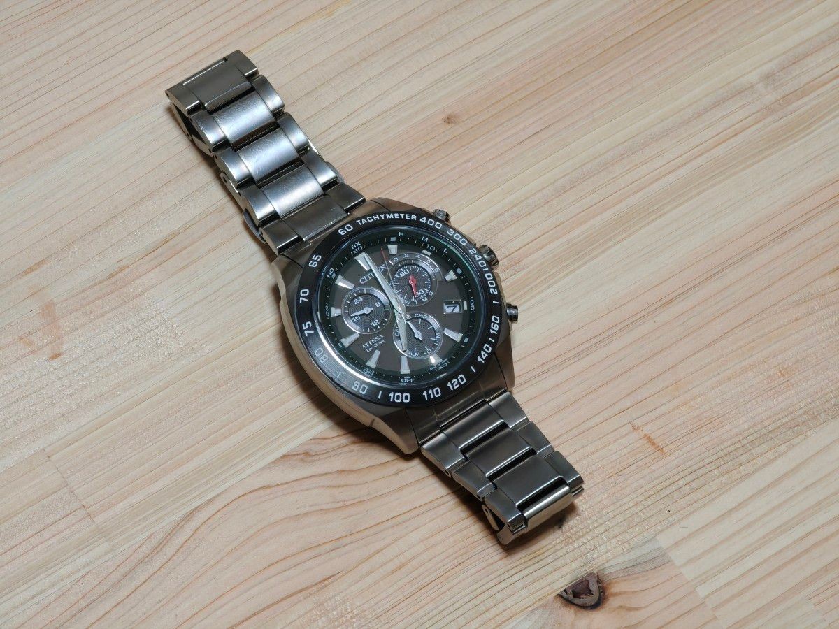 CITIZEN Quartz Analog Watch E610 T016251 ATTESA Solar Radio Eco Drive Chronograp