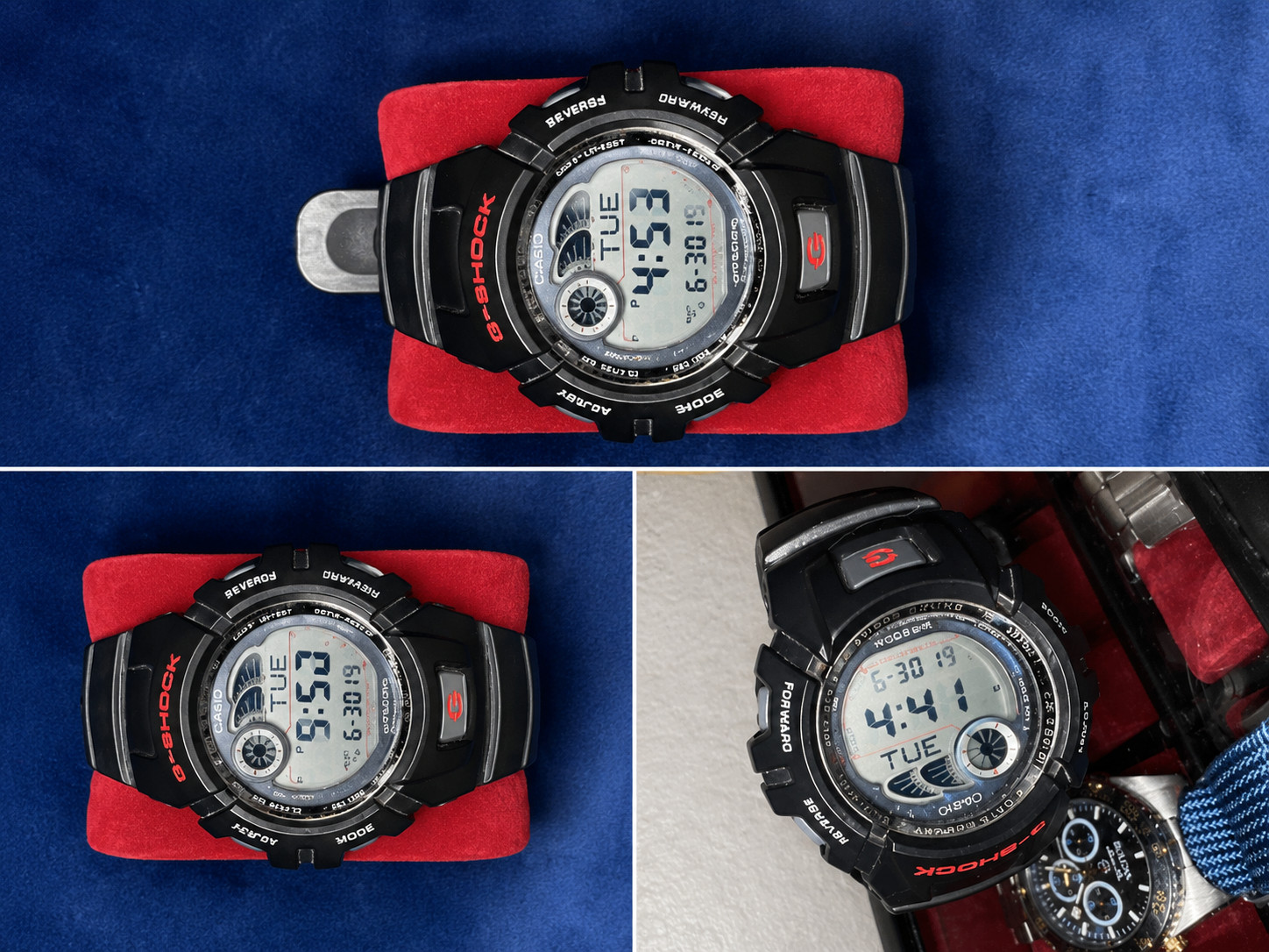 Casio G-SHOCK 45.9mm Black Stainless Steel/Resin Case, Black Resin Strap, Men’s