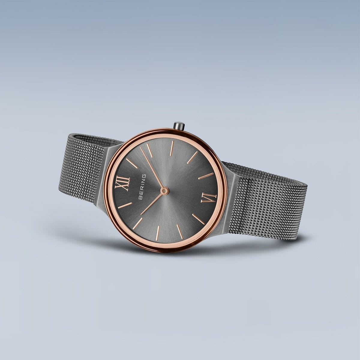 Ladies Bering Watch – Ultra Slim | Polished/Brushed Grey | 18434-369