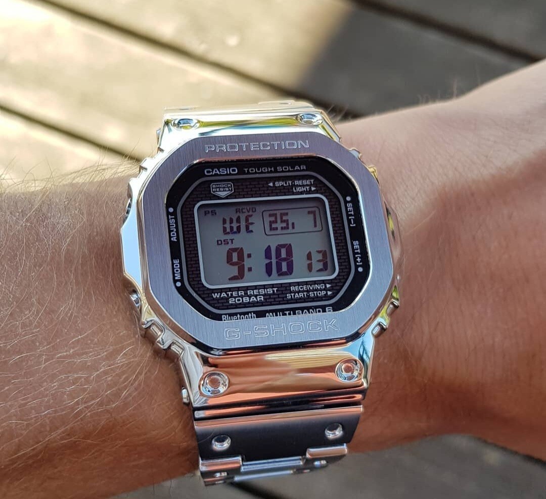 Casio G-Shock GMW-B5000D-1 Full Metal Bluetooth Solar Watch – Brand New