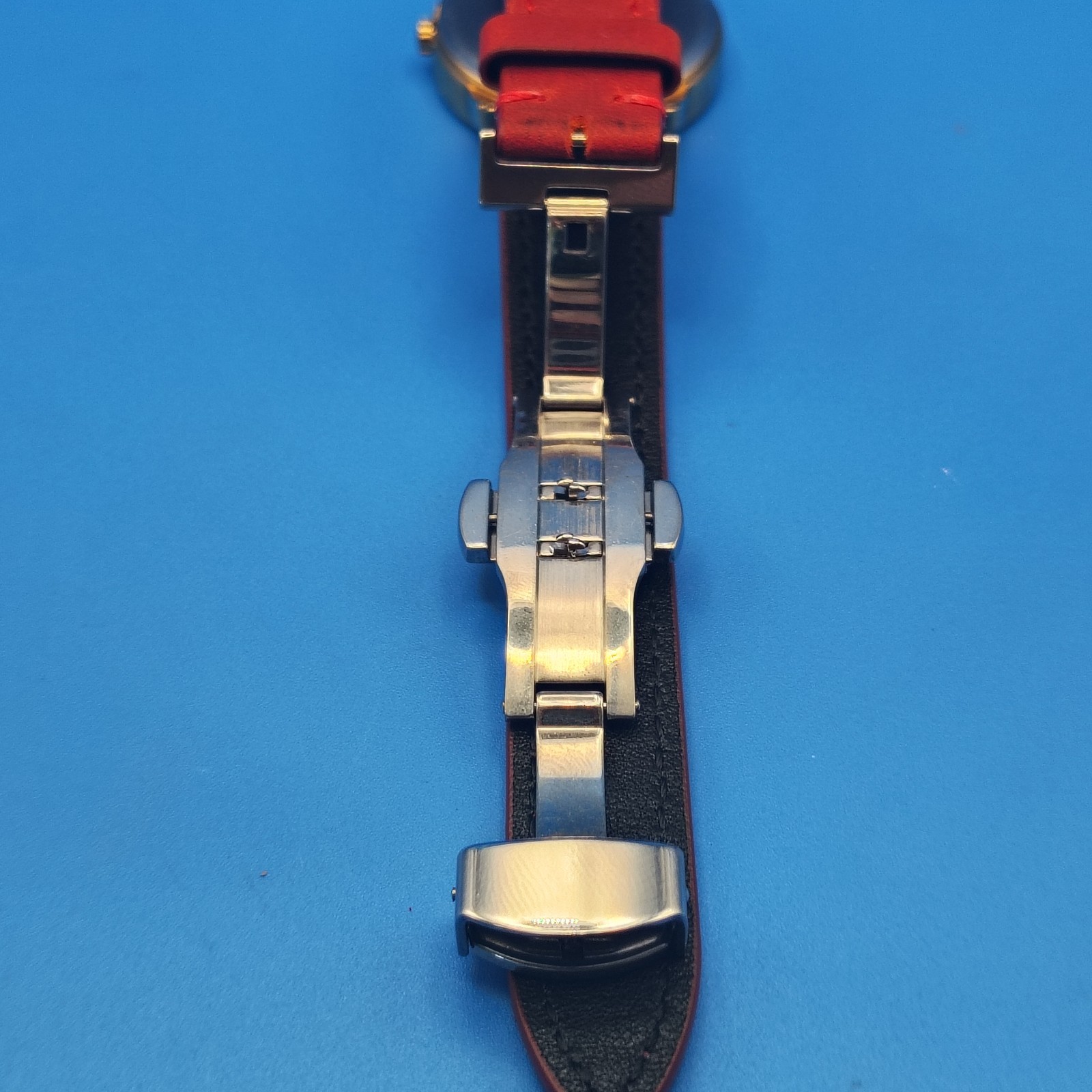 Vintage 2007 Timex Date 35mm Men’s Quartz Watch Leather Strap Deployment Clasp