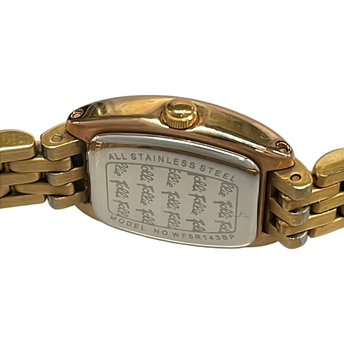 [A1R] Folli Follie Light Pink Dial Strap Quartz Ladies Watch [w6v]