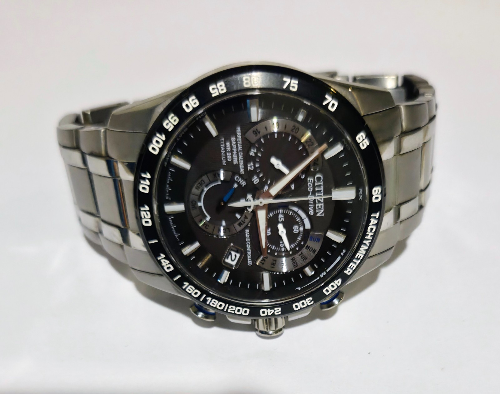 Citizen Eco-Drive Perpetual Chrono Radio Controlled E650-S075181 42mm