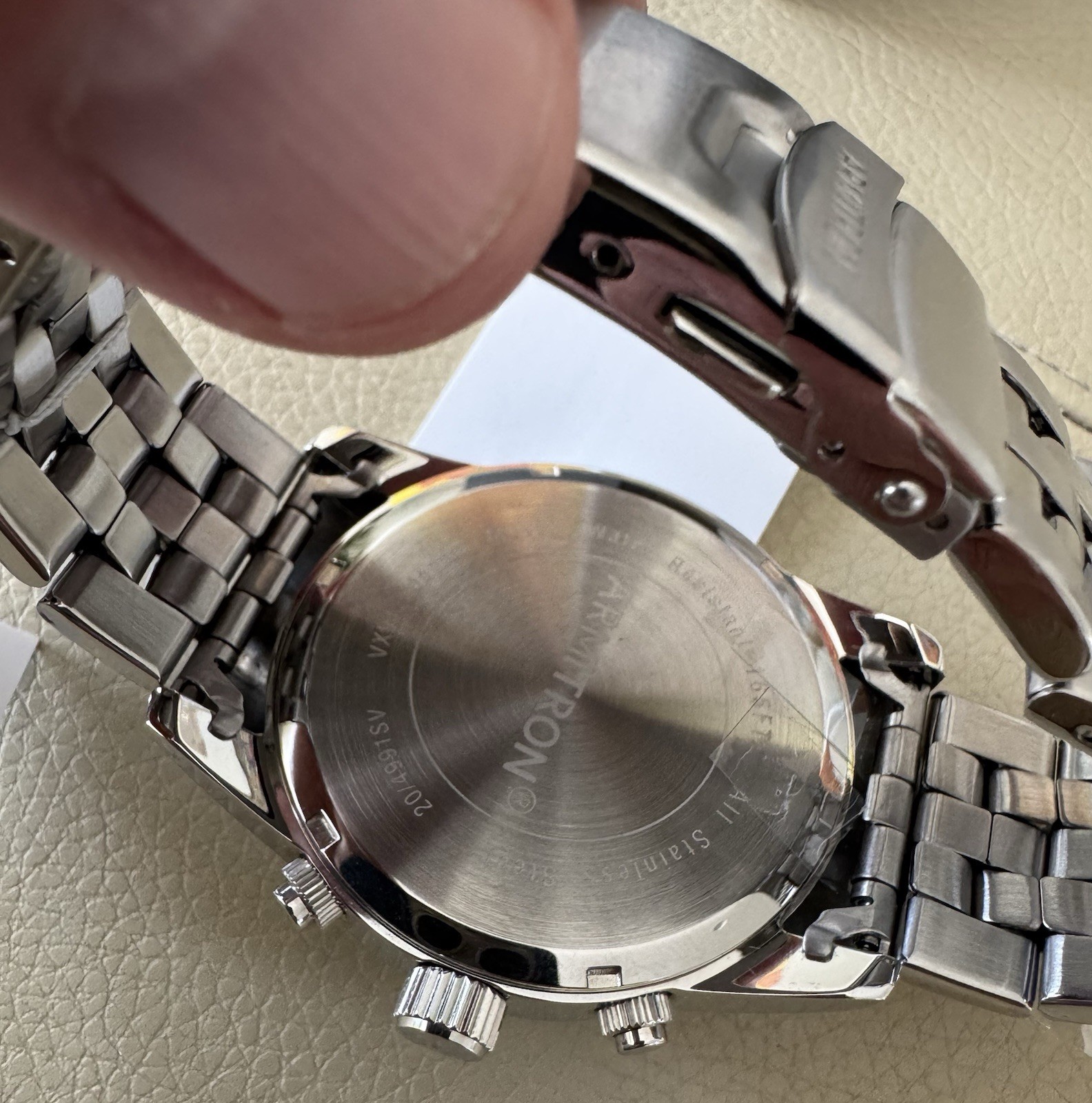 Armitron Chronograph 20/4991BKSV Quartz 165ft 44.5mm Men’s Watch