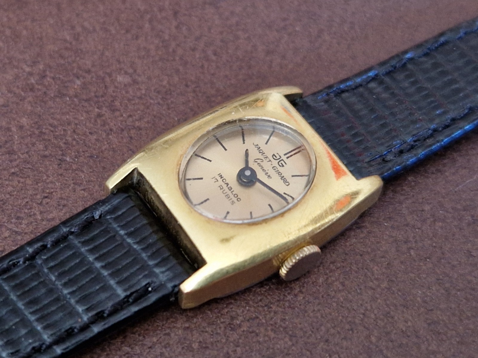 JAQUET GIRARD GENEVE Swiss Mechanical Watch Vintage RARE Collectable