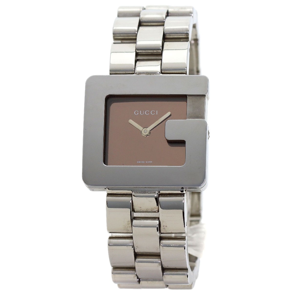 GUCCI G Square Mirror Watches 3600J Stainless Steel/Stainless Steel Boys