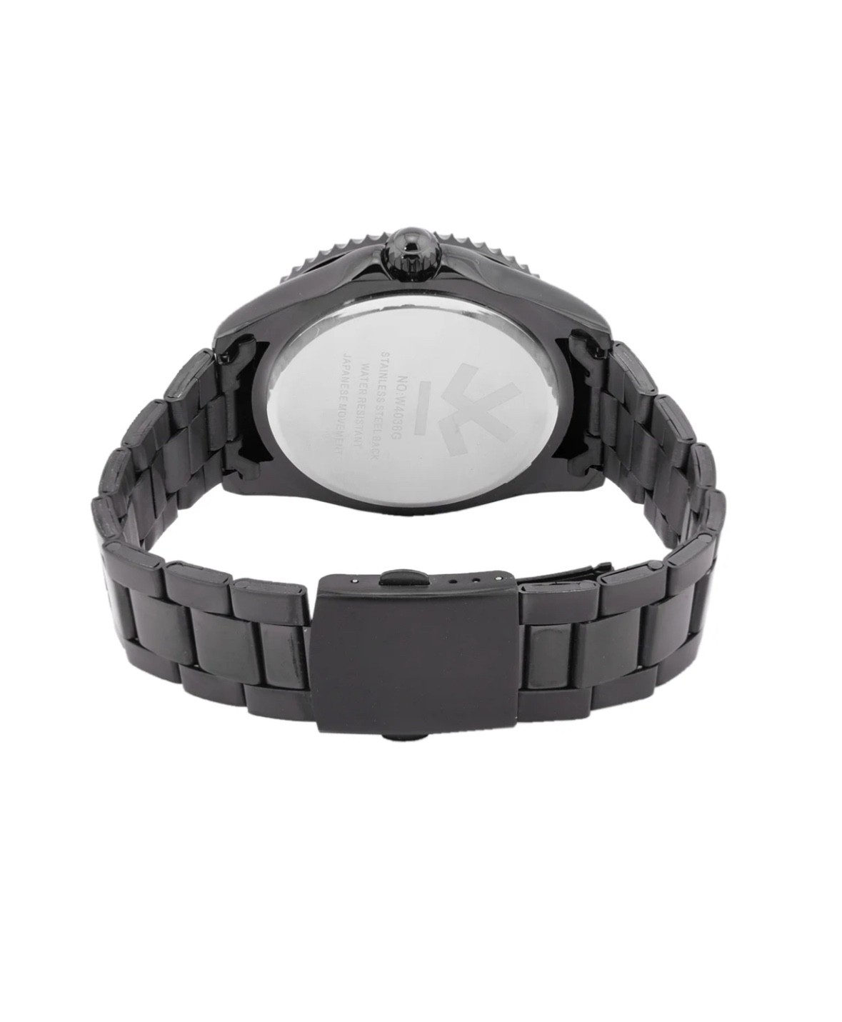WROGN Men’s Analog Quartz Stainless Steel Watch Date Display Black/Silver