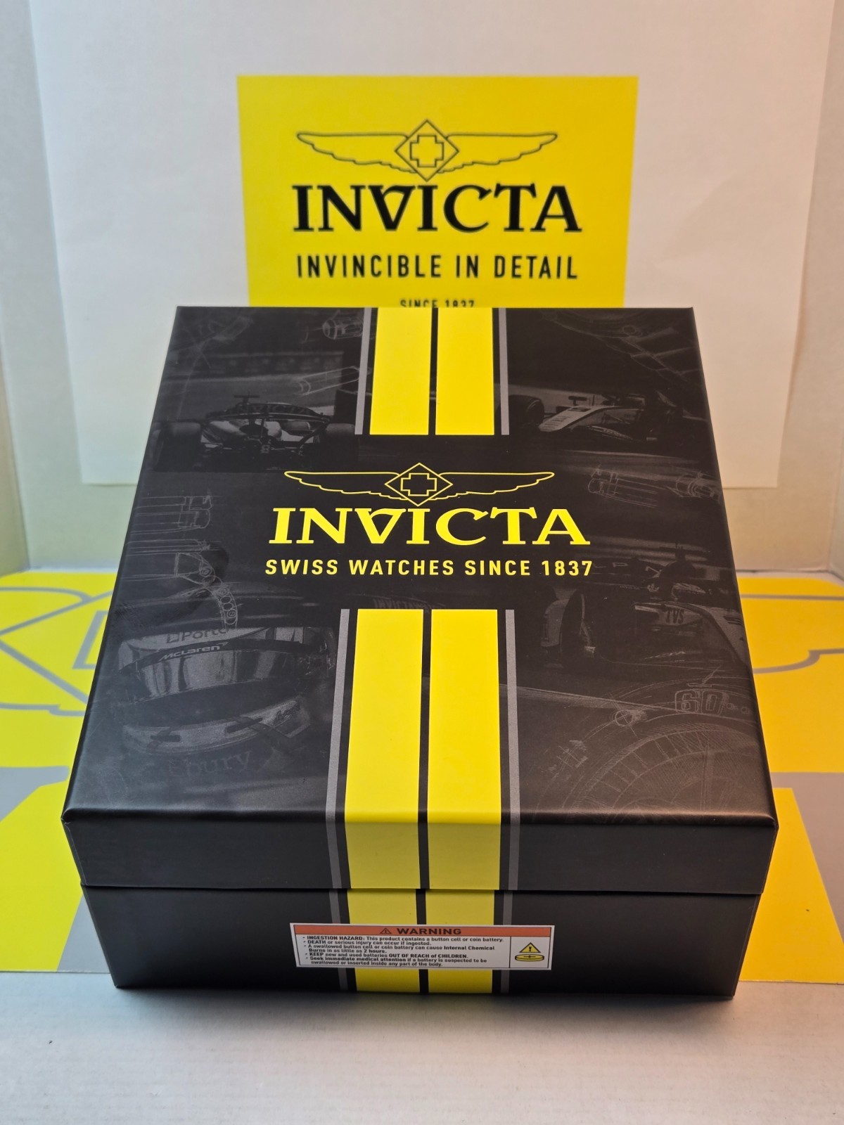 Invicta Special Edition Replica Racing Car w/ Invicta 47738 44mm Watch Bundle!