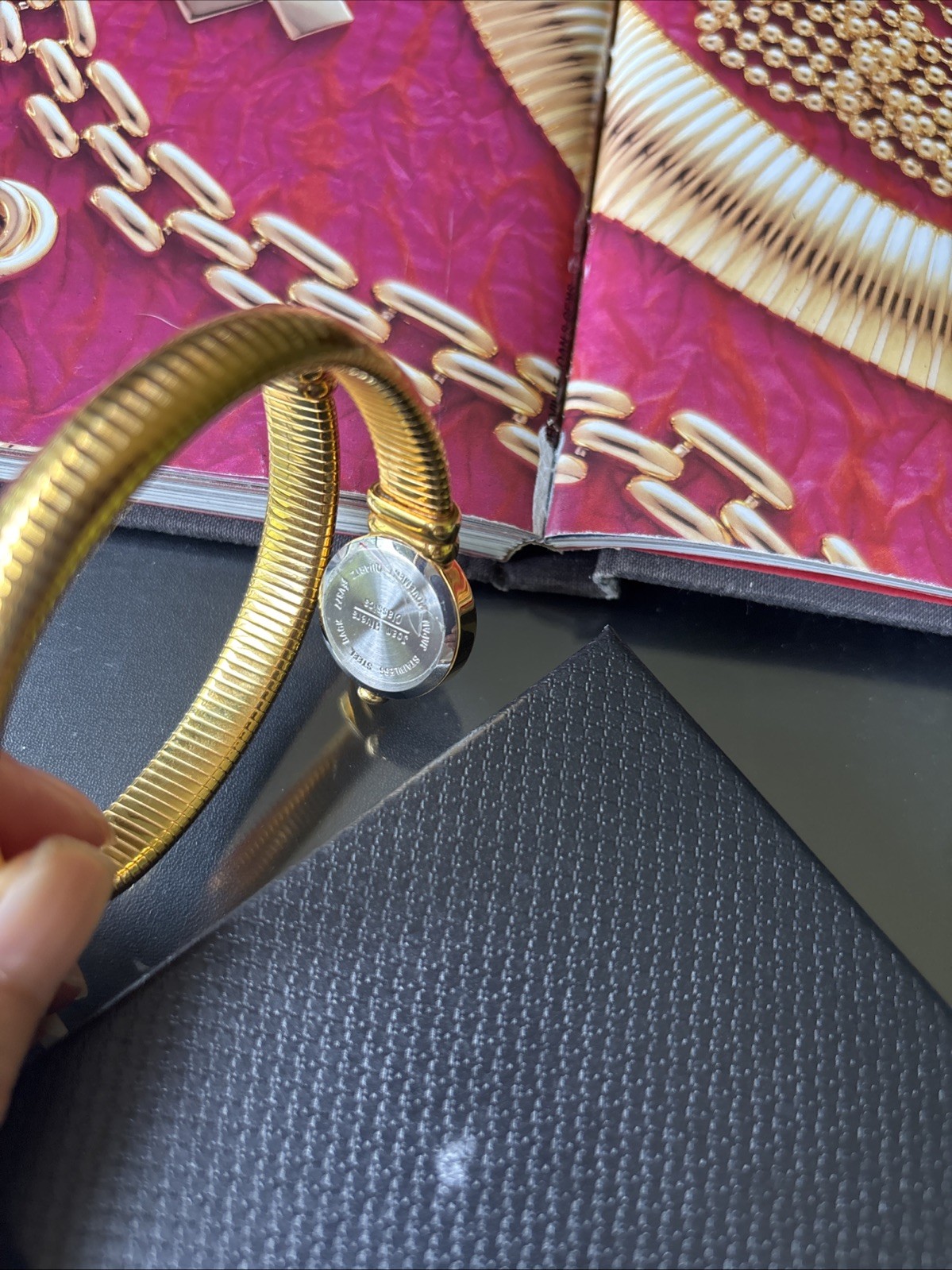 JOAN RIVERS CLASSICS COLLECTION NWOT GOLD-PLATED SNAKE COIL WATCH☆VTG ☆NEW BATT