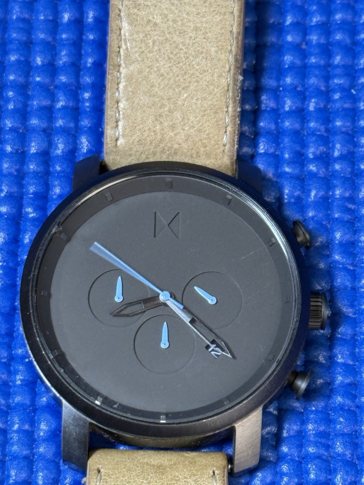 MVMT Chrono Gunmetal/Brown Watch 45MM Formal Casual