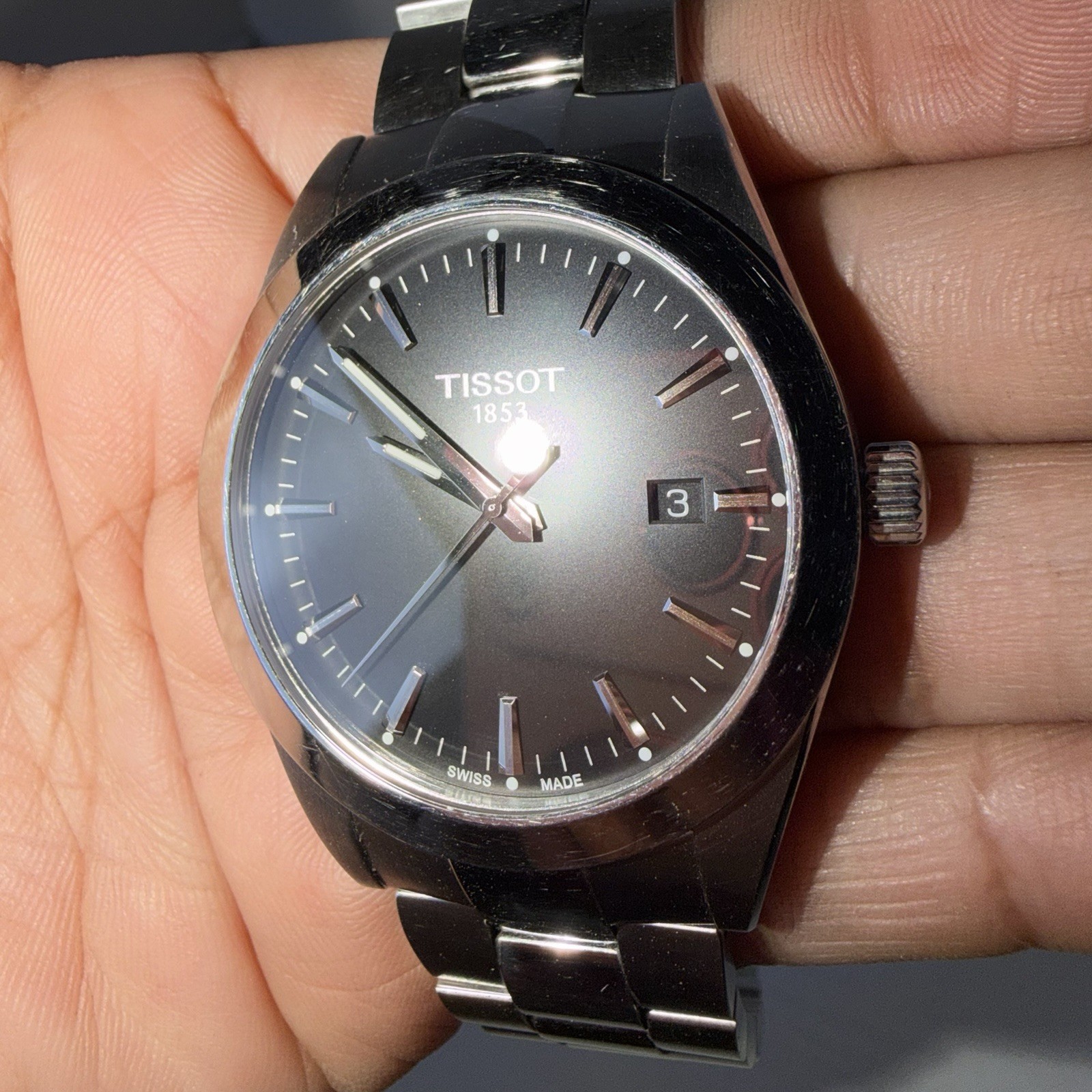 TISSOT Gentleman T127.410.11.051.00 Quartz Black Dial Men’s Watch 40mm