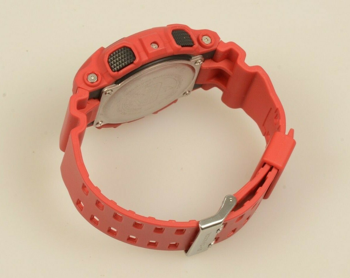 Casio G-SHOCK GA-100B RED ANALOG DIGITAL 51.2MM MEN’S WATCH NEW Needs Battery