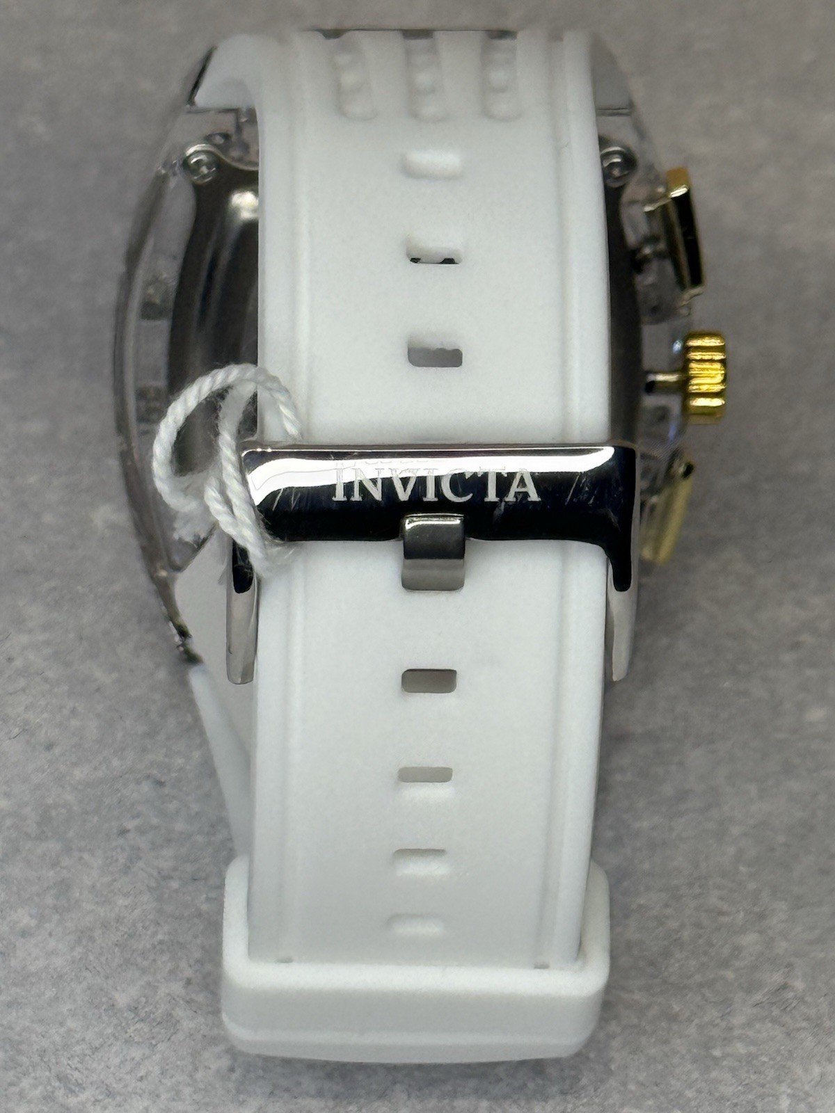 Invicta S1 Rally Allogrip Watch – White Transparent Case Gold Accents – New