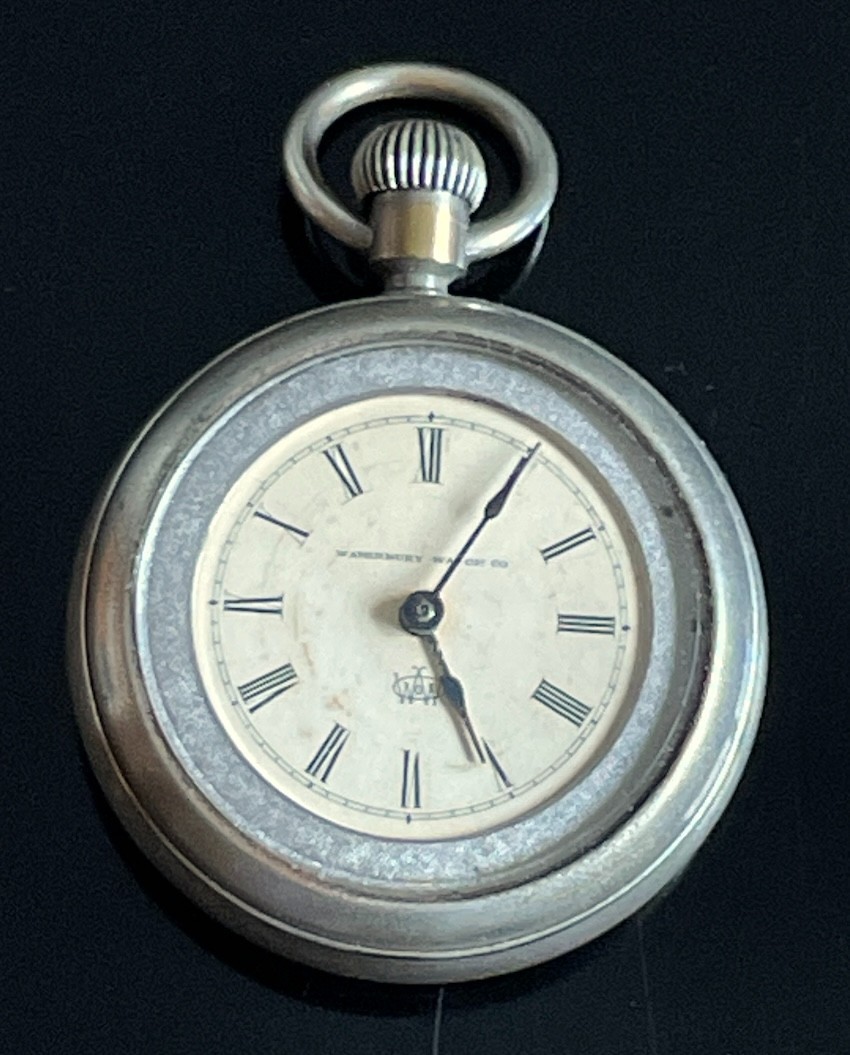 Waterbury duplex tourbillon long wind series C pocket watch circa 1895