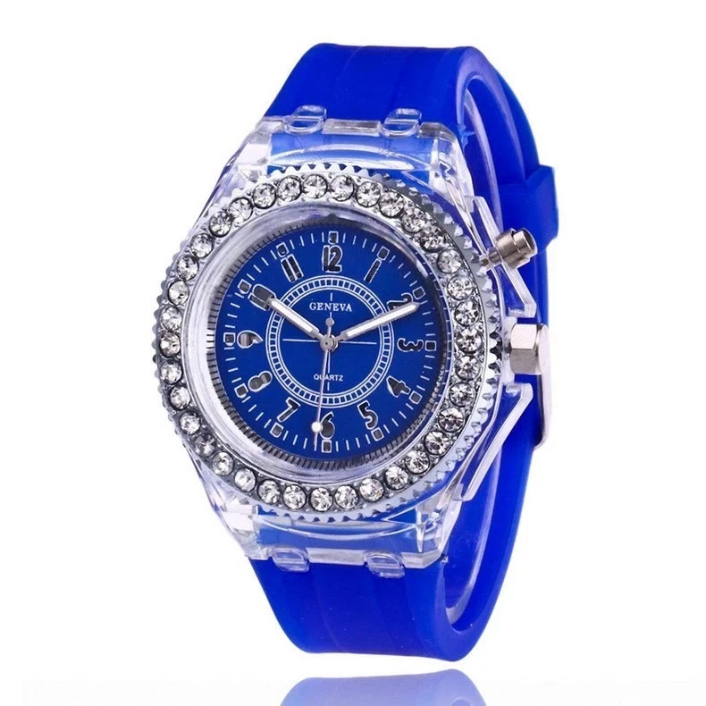 Mens Womens LED Watches Luminous Quartz Watches by Geneva