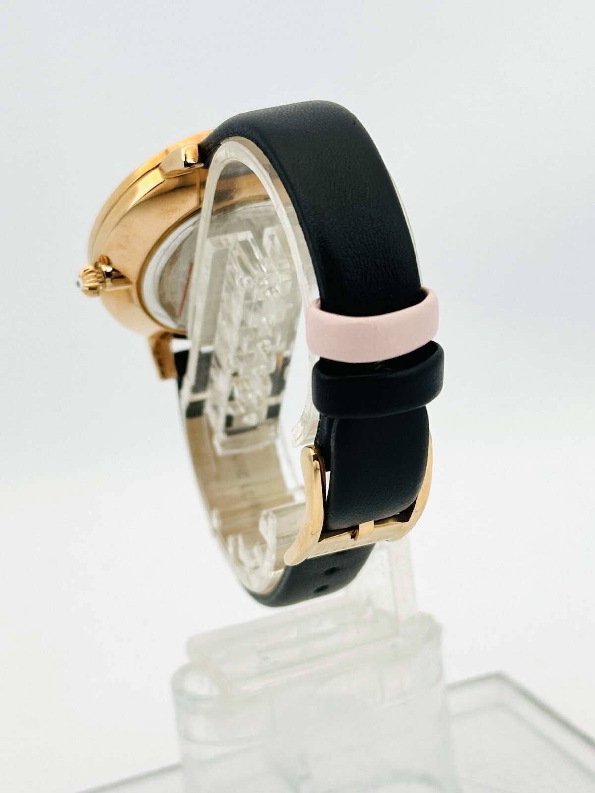 Ted Baker TE10031552 Ladies Floral Multicolour DialBlack Leather Strap RGP Watch