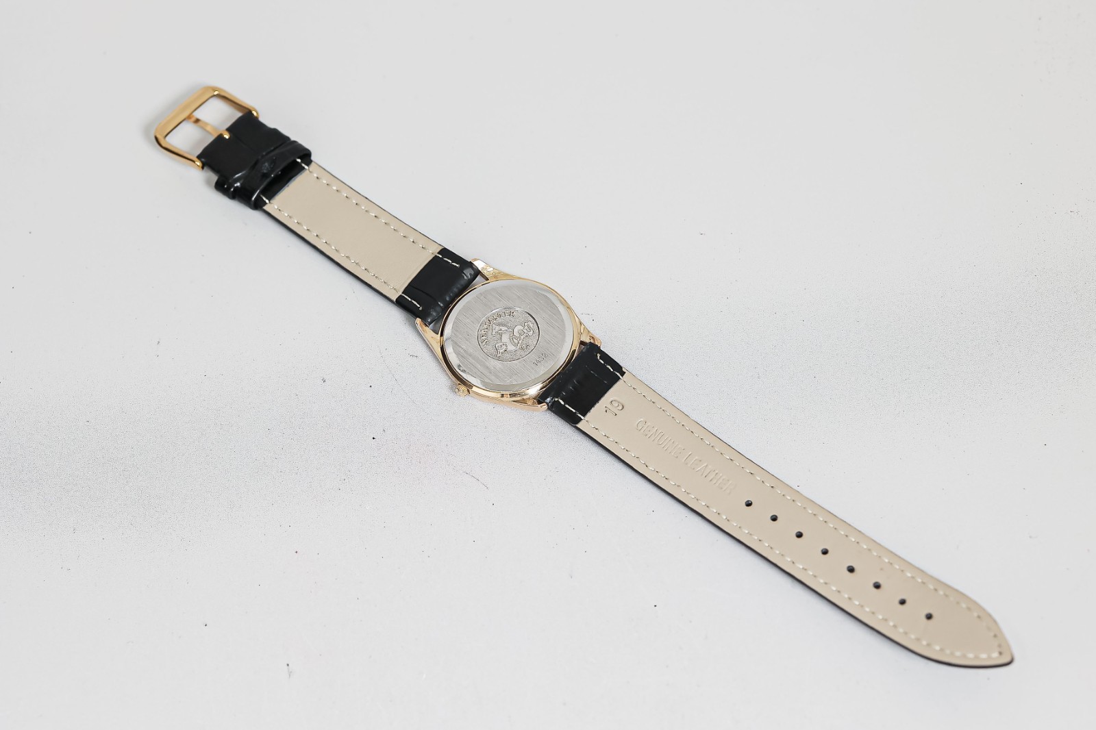 RARE Fluted Bezel *N MINT* Vintage OMEGA Seamaster Cal.1432 Quartz Gold 33mm Men