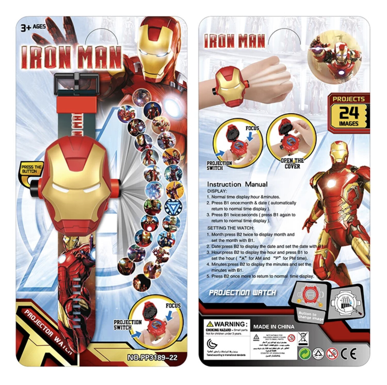 Marvel Superheroes Spiderman Captain Ironman Hulk Thanos 3D Kids Digital Watch