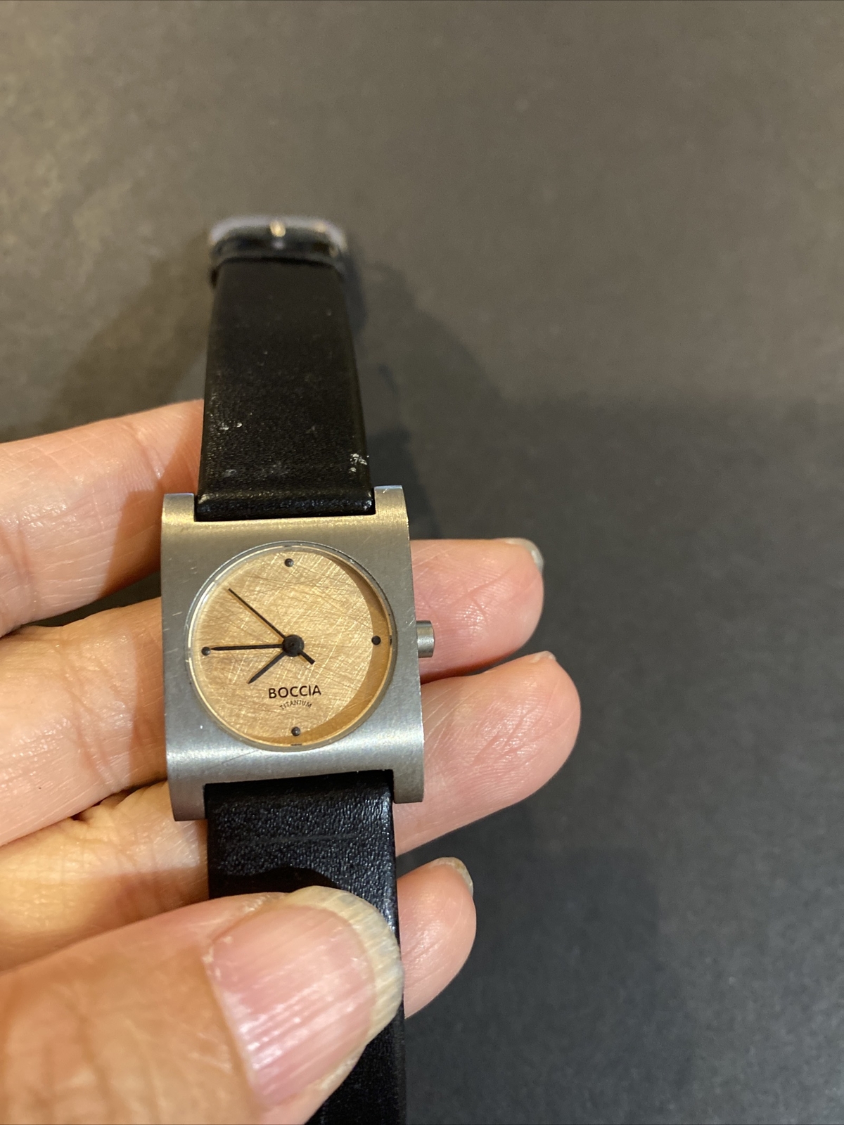 Boccia Titanium Watch Rectangular Round
