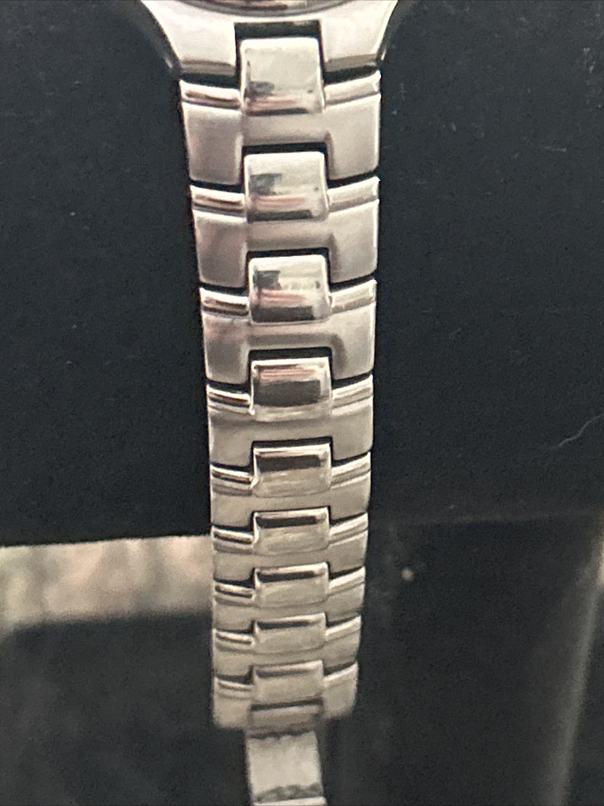 Fossil Arkitekt FS-2651 Silver Tone Stainless Steel Watch Day Date Indicator